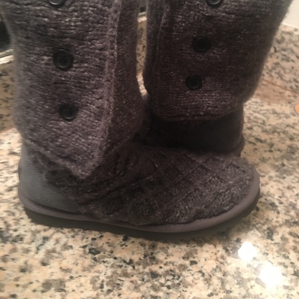 UGG Cardy Grey Knitted Boots